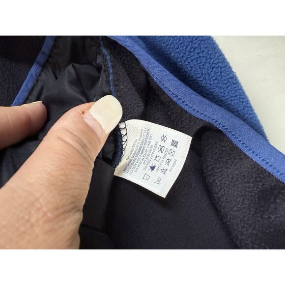 Ll Bean Fleece Jacket Mens Size XL Sports Illustrated Embroidered Blue/Black - Picture 5 of 10